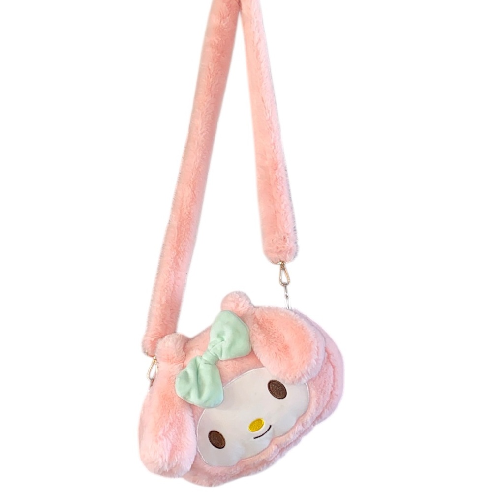 Kawaii My Melody Plush Character Crossbody Bag